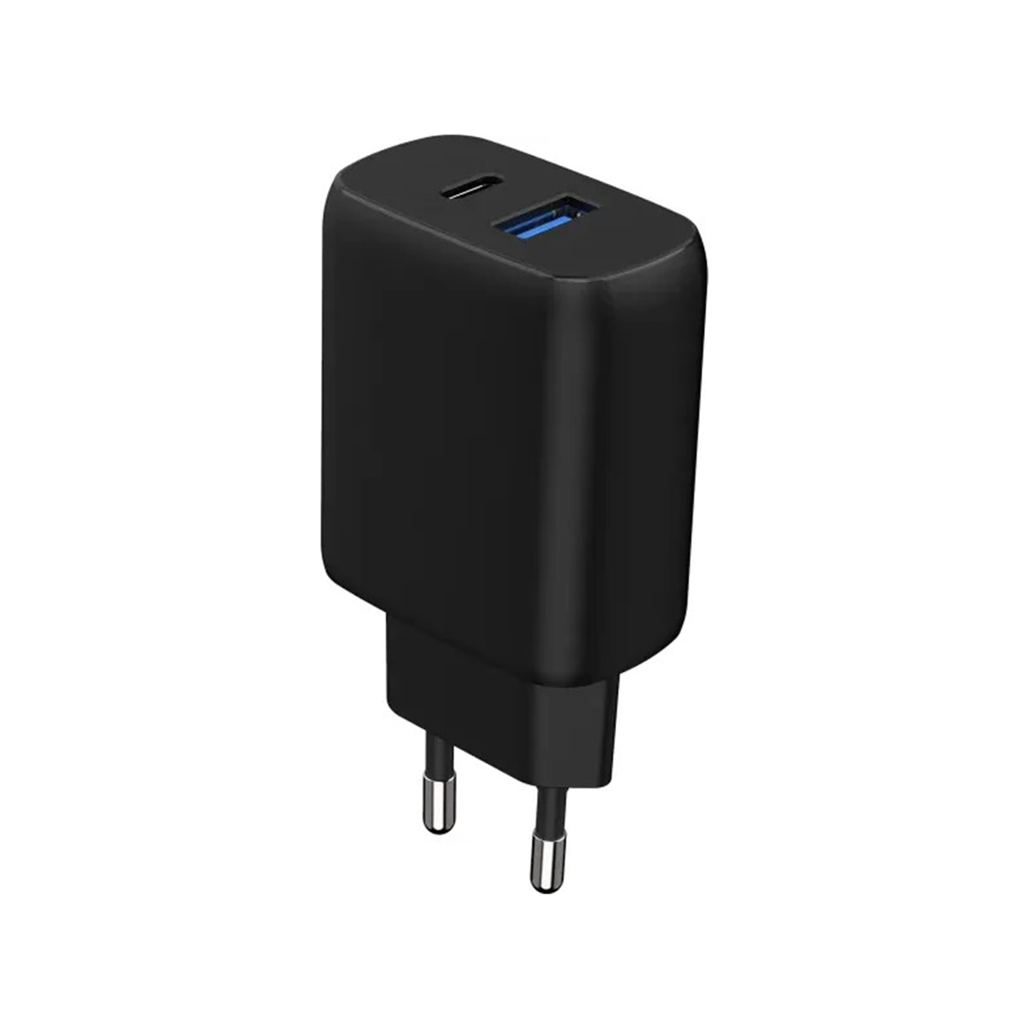 СЗУ Proove Silicone Power 2 30W (Type-C + USB) + Cable Type-C to Type-C (1m) (black)